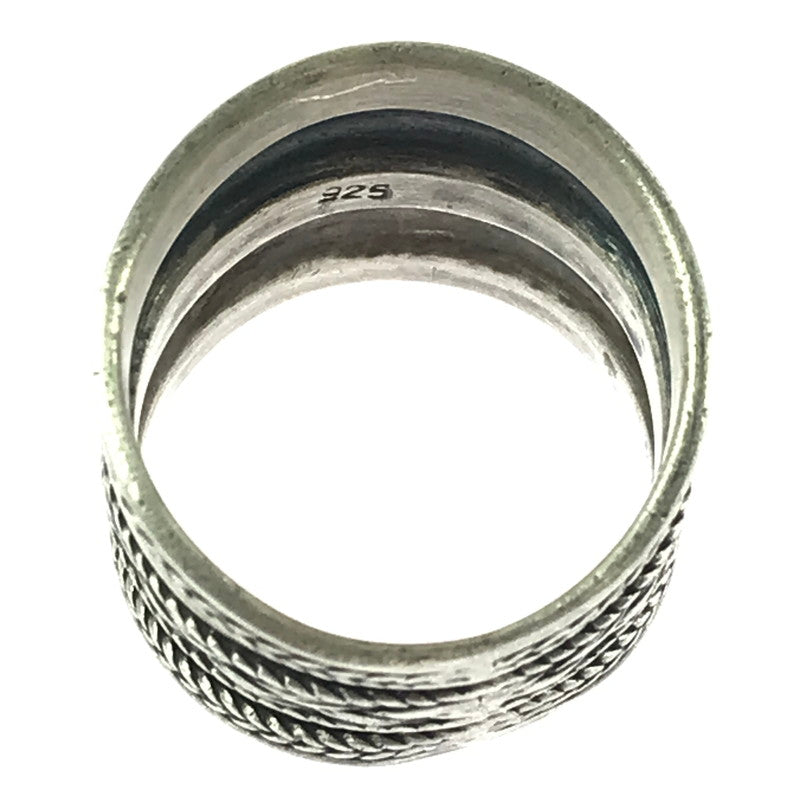 【中古品】【メンズ】 SV925 BRAIDED DESIGN RING シルバー925 編み込み デザイン リング 指輪 アクセサリー 192-260906-rt-26-tagh カラー：シルバー 万代Net店