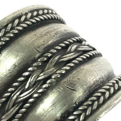 【中古品】【メンズ】 SV925 BRAIDED DESIGN RING シルバー925 編み込み デザイン リング 指輪 アクセサリー 192-260906-rt-26-tagh カラー：シルバー 万代Net店