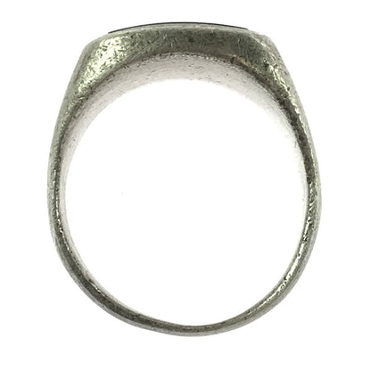 【現状渡し品】【メンズ】 SV925 ONYX SIGNET RING オニキス シグネット リング 指輪 アクセサリー 192-260906-rt-28-tagh カラー：シルバー 万代Net店