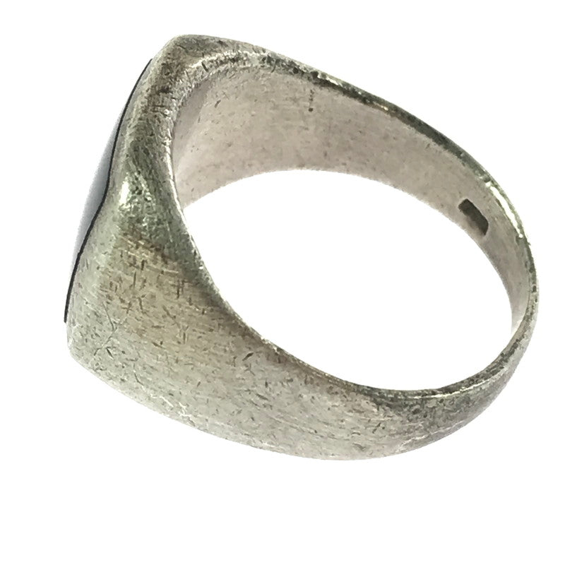 【現状渡し品】【メンズ】 SV925 ONYX SIGNET RING オニキス シグネット リング 指輪 アクセサリー 192-260906-rt-28-tagh カラー：シルバー 万代Net店
