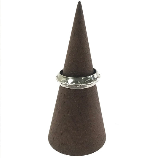 【現状渡し品】【メンズ】 STERLING スターリング EAGLE MOTIF IMPRINT STAMP WORK RING イーグルモチーフ スタンプワーク リング アクセサリー 191-260906-rt-24-tagh カラー：シルバー 万代Net店