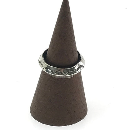 【現状渡し品】【メンズ】 STERLING スターリング EAGLE MOTIF IMPRINT STAMP WORK RING イーグルモチーフ スタンプワーク リング アクセサリー 191-260906-rt-24-tagh カラー：シルバー 万代Net店