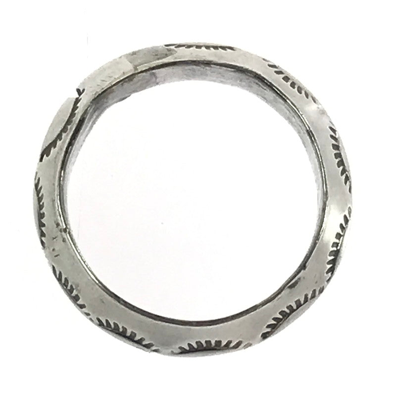 【現状渡し品】【メンズ】 STERLING スターリング EAGLE MOTIF IMPRINT STAMP WORK RING イーグルモチーフ スタンプワーク リング アクセサリー 191-260906-rt-24-tagh カラー：シルバー 万代Net店