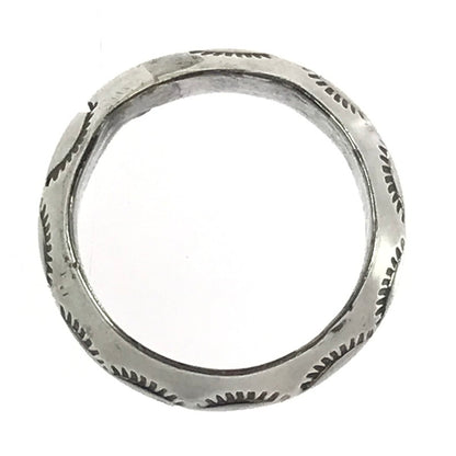 【現状渡し品】【メンズ】 STERLING スターリング EAGLE MOTIF IMPRINT STAMP WORK RING イーグルモチーフ スタンプワーク リング アクセサリー 191-260906-rt-24-tagh カラー：シルバー 万代Net店