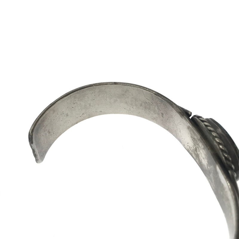 【現状渡し品】【メンズ】 USED TURQUOISE STAMP WORK BANGLE ターコイズ スタンプ ワーク バングル アクセサリー 191-260907-na-10-tagh カラー：シルバー 万代Net店