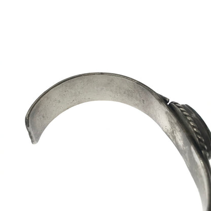 【現状渡し品】【メンズ】 USED TURQUOISE STAMP WORK BANGLE ターコイズ スタンプ ワーク バングル アクセサリー 191-260907-na-10-tagh カラー：シルバー 万代Net店