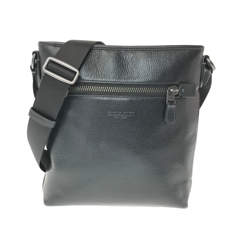 【中古品】【メンズ】 COACH コーチ SLIM MESSENGER BAG BLACK CT833 スリム メッセンジャーバッグ カバン 180-260904-rt-23-tagh カラー：ブラック 万代Net店