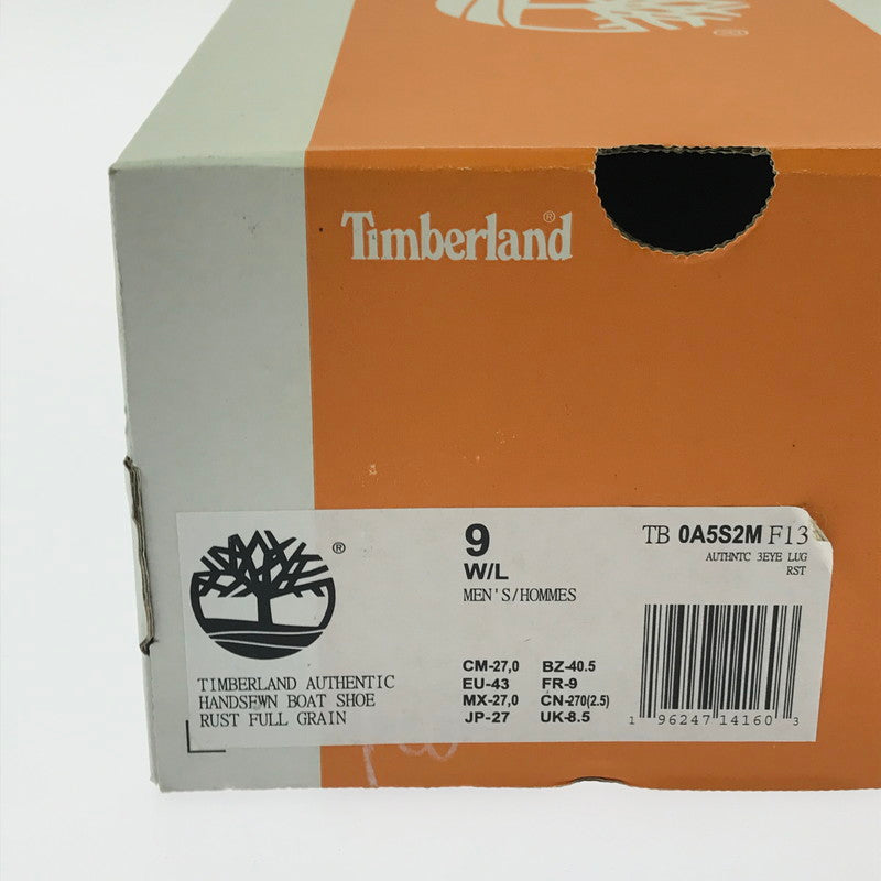 【中古品】【メンズ】 TIMBERLAND ティンバーランド AUTHENTICS 3EYE CLASSICLUG TB 0A5S2M F13 オーセンティック 3アイ クラシック ラグ 靴 164-260913-rt-31-tagh サイズ：27cm US9W カラー：ブラウン 万代Net店
