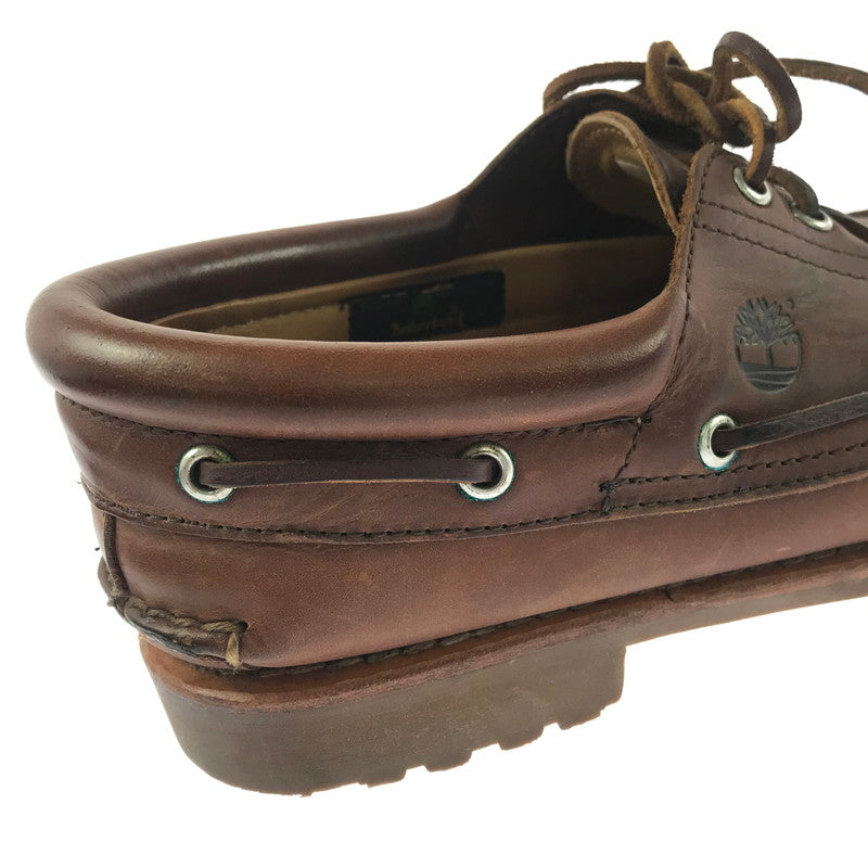 【中古品】【メンズ】 TIMBERLAND ティンバーランド AUTHENTICS 3EYE CLASSICLUG TB 0A5S2M F13 オーセンティック 3アイ クラシック ラグ 靴 164-260913-rt-31-tagh サイズ：27cm US9W カラー：ブラウン 万代Net店