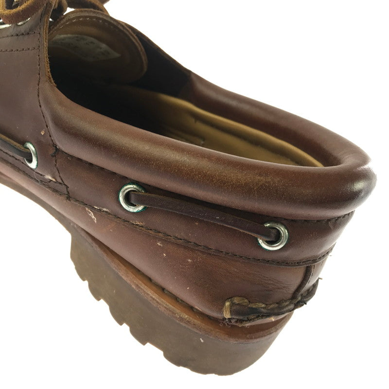 【中古品】【メンズ】 TIMBERLAND ティンバーランド AUTHENTICS 3EYE CLASSICLUG TB 0A5S2M F13 オーセンティック 3アイ クラシック ラグ 靴 164-260913-rt-31-tagh サイズ：27cm US9W カラー：ブラウン 万代Net店