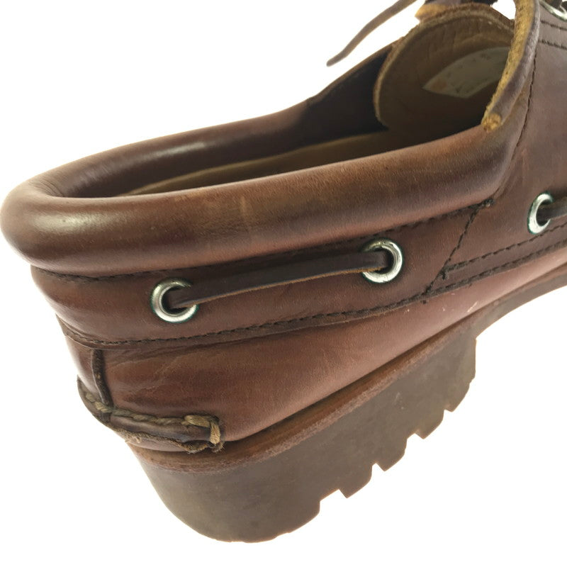 【中古品】【メンズ】 TIMBERLAND ティンバーランド AUTHENTICS 3EYE CLASSICLUG TB 0A5S2M F13 オーセンティック 3アイ クラシック ラグ 靴 164-260913-rt-31-tagh サイズ：27cm US9W カラー：ブラウン 万代Net店