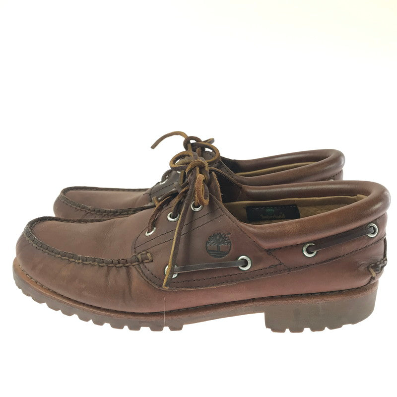 【中古品】【メンズ】 TIMBERLAND ティンバーランド AUTHENTICS 3EYE CLASSICLUG TB 0A5S2M F13 オーセンティック 3アイ クラシック ラグ 靴 164-260913-rt-31-tagh サイズ：27cm US9W カラー：ブラウン 万代Net店