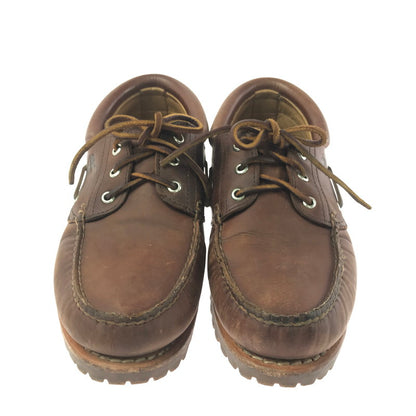 【中古品】【メンズ】 TIMBERLAND ティンバーランド AUTHENTICS 3EYE CLASSICLUG TB 0A5S2M F13 オーセンティック 3アイ クラシック ラグ 靴 164-260913-rt-31-tagh サイズ：27cm US9W カラー：ブラウン 万代Net店