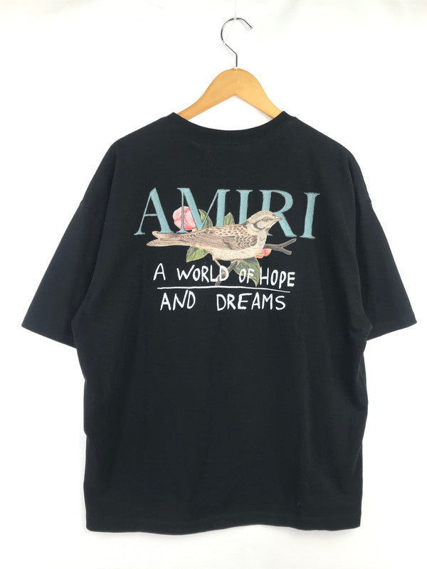 【中古品】【メンズ】 AMIRI アミリ HOPE AND DREAMS T-SHIRT AMTOJR1095 ホープ ＆ ドリーム Tシャツ 半袖Tシャツ トップス 141-260906-rt-01-tagh サイズ：M カラー：ブラック 万代Net店