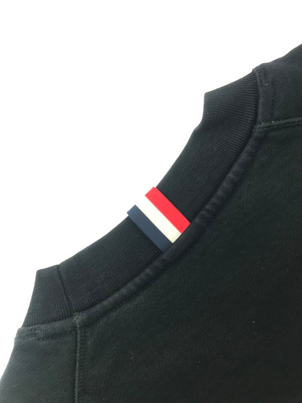 【中古品】【メンズ】 MONCLER モンクレール MAGLIA GIROCOLLO CREWNECK SWEATSHIRT D20918035300 クルーネック スウェットシャツ トレーナー 141-260906-rt-05-tagh サイズ：L カラー：ブラック 万代Net店