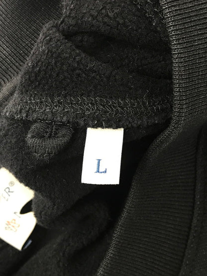 【中古品】【メンズ】 MONCLER モンクレール MAGLIA GIROCOLLO CREWNECK SWEATSHIRT D20918035300 クルーネック スウェットシャツ トレーナー 141-260906-rt-05-tagh サイズ：L カラー：ブラック 万代Net店