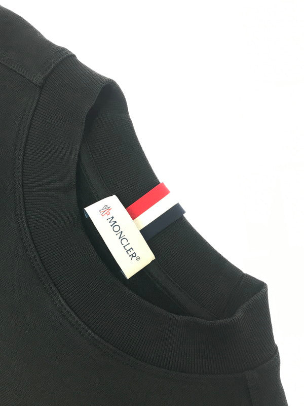 【中古品】【メンズ】 MONCLER モンクレール MAGLIA GIROCOLLO CREWNECK SWEATSHIRT D20918035300 クルーネック スウェットシャツ トレーナー 141-260906-rt-05-tagh サイズ：L カラー：ブラック 万代Net店