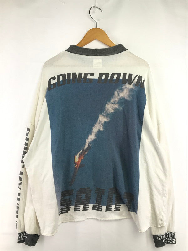 【中古品】【メンズ】 SAINT MICHAEL セント マイケル 23AW L/S TEE GOING WHITE SM-A23-0000-013 23年秋冬 ロングスリーブ Tシャツ 長袖Tシャツ トップス 142-260906-rt-03-tagh サイズ：XL カラー：ホワイト 万代Net店