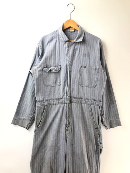 【現状渡し品】【メンズ】 BIG BEN BY WRANGLER ビッグベン バイ ラングラー 70～80's ALL IN ONE HERRING BONE TWILL USA製 オールインワン ヴィンテージ 157-260913-rt-10-tagh サイズ：42 カラー：インディゴ 万代Net店