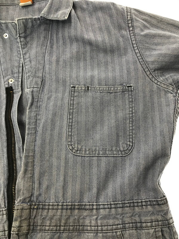 【現状渡し品】【メンズ】 BIG BEN BY WRANGLER ビッグベン バイ ラングラー 70～80's ALL IN ONE HERRING BONE TWILL USA製 オールインワン ヴィンテージ 157-260913-rt-10-tagh サイズ：42 カラー：インディゴ 万代Net店