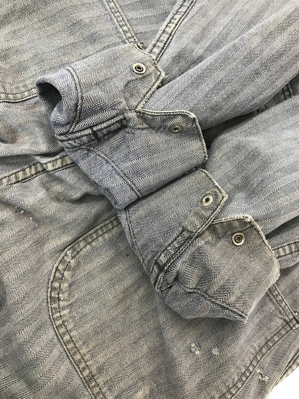 【現状渡し品】【メンズ】 BIG BEN BY WRANGLER ビッグベン バイ ラングラー 70～80's ALL IN ONE HERRING BONE TWILL USA製 オールインワン ヴィンテージ 157-260913-rt-10-tagh サイズ：42 カラー：インディゴ 万代Net店