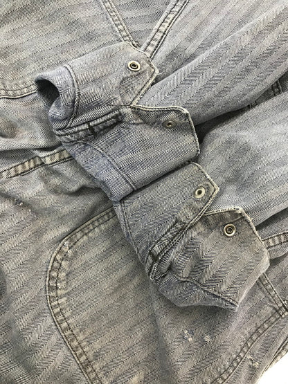 【現状渡し品】【メンズ】 BIG BEN BY WRANGLER ビッグベン バイ ラングラー 70～80's ALL IN ONE HERRING BONE TWILL USA製 オールインワン ヴィンテージ 157-260913-rt-10-tagh サイズ：42 カラー：インディゴ 万代Net店