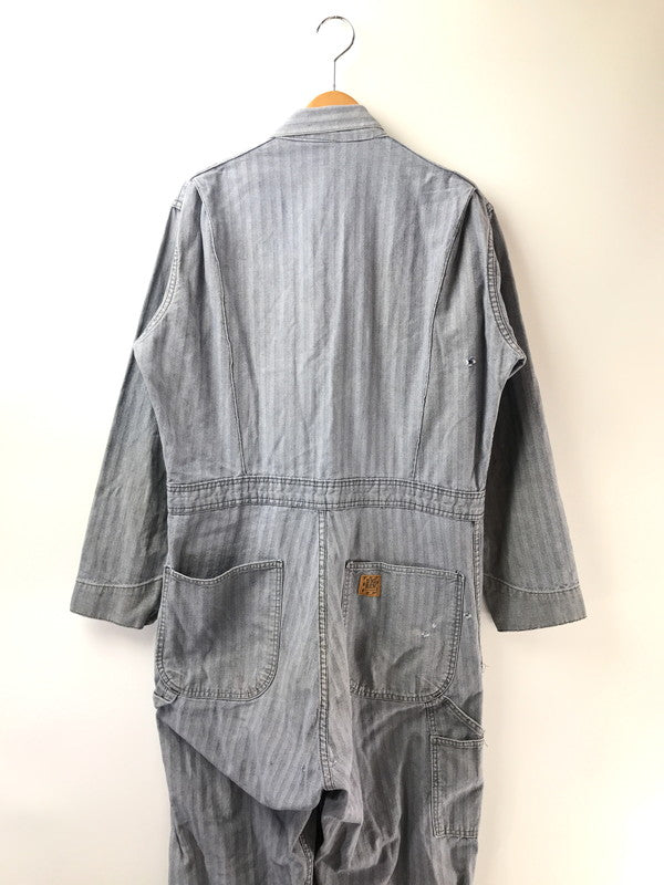 【現状渡し品】【メンズ】 BIG BEN BY WRANGLER ビッグベン バイ ラングラー 70～80's ALL IN ONE HERRING BONE TWILL USA製 オールインワン ヴィンテージ 157-260913-rt-10-tagh サイズ：42 カラー：インディゴ 万代Net店