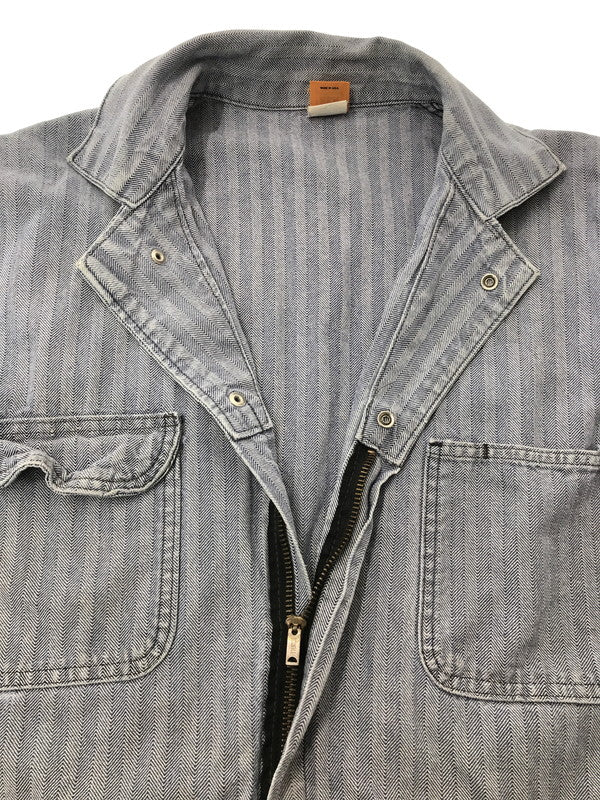 【現状渡し品】【メンズ】 BIG BEN BY WRANGLER ビッグベン バイ ラングラー 70～80's ALL IN ONE HERRING BONE TWILL USA製 オールインワン ヴィンテージ 157-260913-rt-10-tagh サイズ：42 カラー：インディゴ 万代Net店