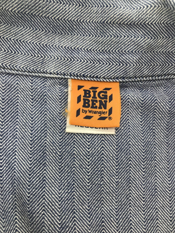 【現状渡し品】【メンズ】 BIG BEN BY WRANGLER ビッグベン バイ ラングラー 70～80's ALL IN ONE HERRING BONE TWILL USA製 オールインワン ヴィンテージ 157-260913-rt-10-tagh サイズ：42 カラー：インディゴ 万代Net店