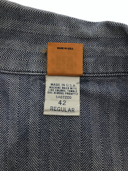 【現状渡し品】【メンズ】 BIG BEN BY WRANGLER ビッグベン バイ ラングラー 70～80's ALL IN ONE HERRING BONE TWILL USA製 オールインワン ヴィンテージ 157-260913-rt-10-tagh サイズ：42 カラー：インディゴ 万代Net店