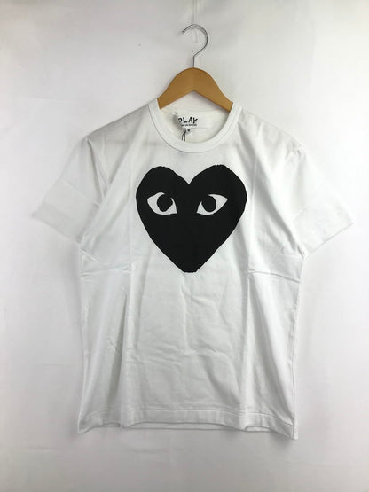 【中古美品】【メンズ】 PLAY COMME DES GARCONS プレイコムデギャルソン BIG HEART T-SHIRT AX-T070 AD2026 ビックハート プリント Tシャツ 半袖Tシャツ 140-260920-na-01-tagh サイズ：M カラー：ホワイト 万代Net店