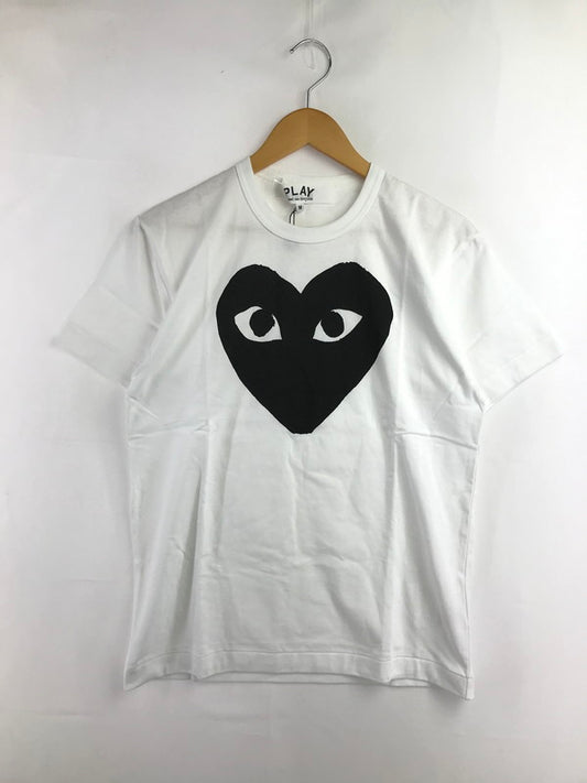 【中古美品】【メンズ】 PLAY COMME DES GARCONS プレイコムデギャルソン BIG HEART T-SHIRT AX-T070 AD2026 ビックハート プリント Tシャツ 半袖Tシャツ 140-260920-na-01-tagh サイズ：M カラー：ホワイト 万代Net店