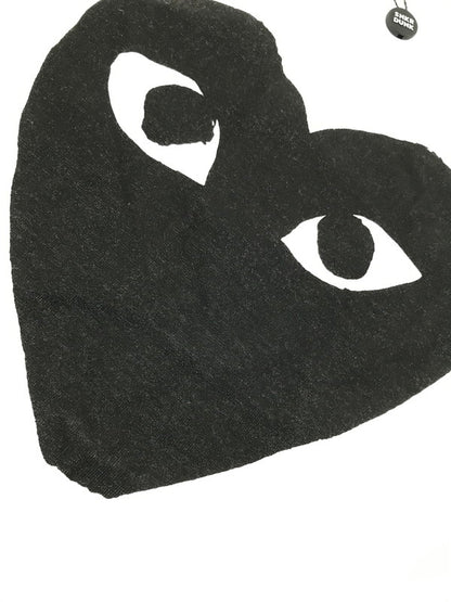 【中古美品】【メンズ】 PLAY COMME DES GARCONS プレイコムデギャルソン BIG HEART T-SHIRT AX-T070 AD2026 ビックハート プリント Tシャツ 半袖Tシャツ 140-260920-na-01-tagh サイズ：M カラー：ホワイト 万代Net店