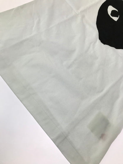 【中古美品】【メンズ】 PLAY COMME DES GARCONS プレイコムデギャルソン BIG HEART T-SHIRT AX-T070 AD2026 ビックハート プリント Tシャツ 半袖Tシャツ 140-260920-na-01-tagh サイズ：M カラー：ホワイト 万代Net店