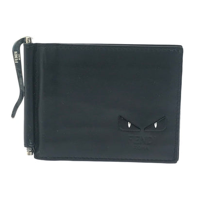 【中古品】【メンズ】 FENDI フェンディ 7M0281 モンスター バグズ アイ マネークリップ 財布 181-260908-na-13-tagh カラー：ブラック 万代Net店
