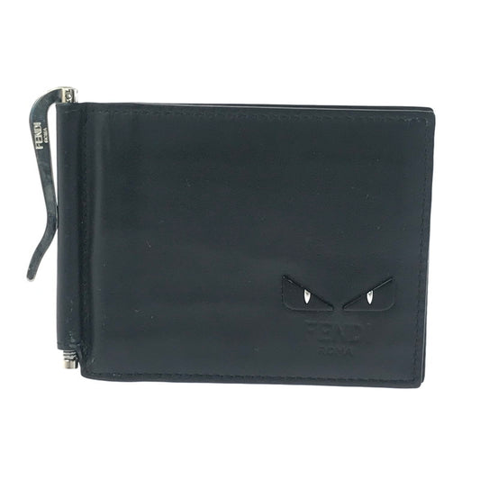 【中古品】【メンズ】 FENDI フェンディ 7M0281 モンスター バグズ アイ マネークリップ 財布 181-260908-na-13-tagh カラー：ブラック 万代Net店