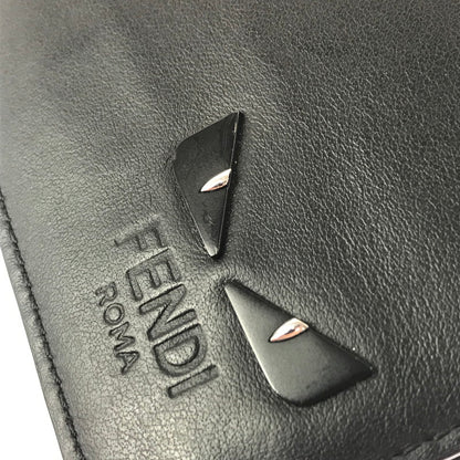 【中古品】【メンズ】 FENDI フェンディ 7M0281 モンスター バグズ アイ マネークリップ 財布 181-260908-na-13-tagh カラー：ブラック 万代Net店