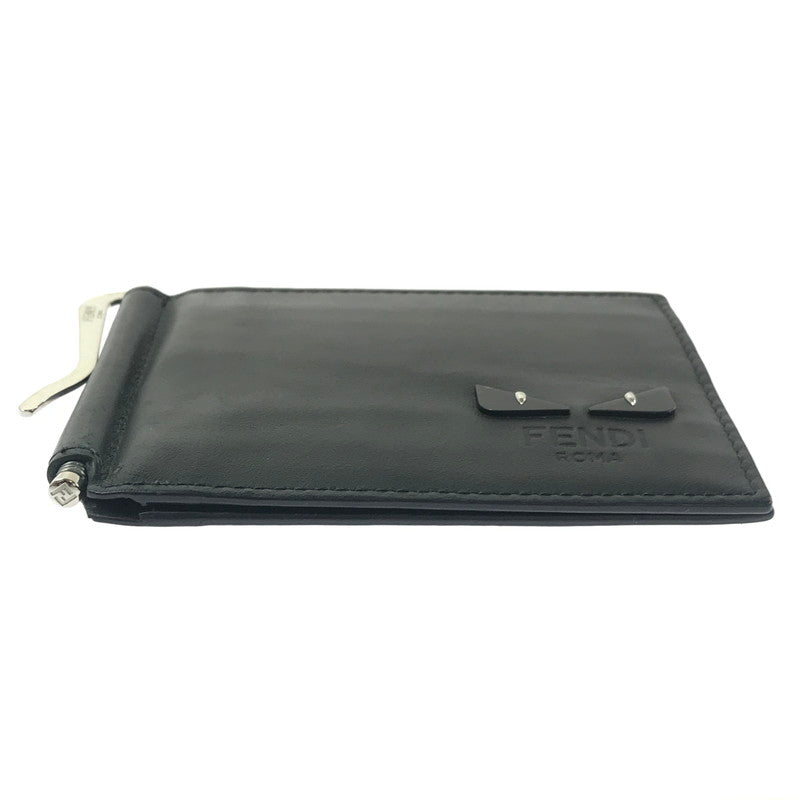【中古品】【メンズ】 FENDI フェンディ 7M0281 モンスター バグズ アイ マネークリップ 財布 181-260908-na-13-tagh カラー：ブラック 万代Net店