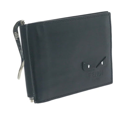 【中古品】【メンズ】 FENDI フェンディ 7M0281 モンスター バグズ アイ マネークリップ 財布 181-260908-na-13-tagh カラー：ブラック 万代Net店