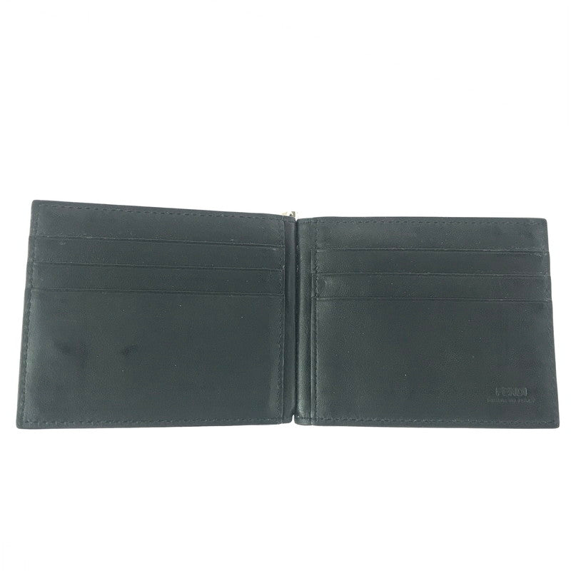 【中古品】【メンズ】 FENDI フェンディ 7M0281 モンスター バグズ アイ マネークリップ 財布 181-260908-na-13-tagh カラー：ブラック 万代Net店