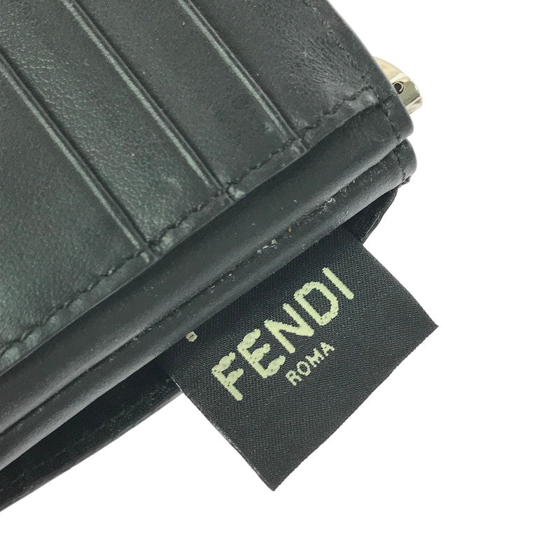 【中古品】【メンズ】 FENDI フェンディ 7M0281 モンスター バグズ アイ マネークリップ 財布 181-260908-na-13-tagh カラー：ブラック 万代Net店