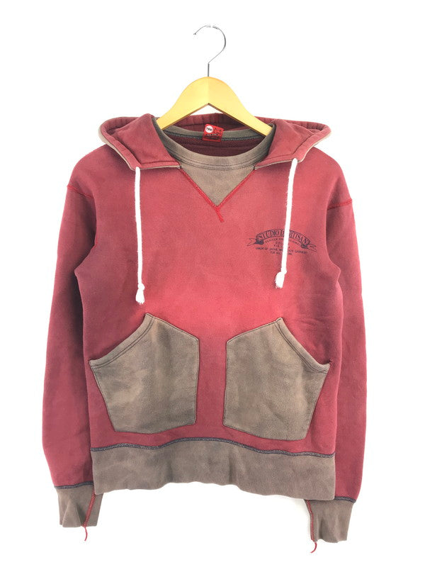 【現状渡し品】【メンズ】 STUDIO D'ARTISAN ステュディオ・ダ・ルチザン HOODIE RED 後付け フーディー パーカー 長袖 トップス 145-260906-rt-12-tagh サイズ：S カラー：レッド 万代Net店