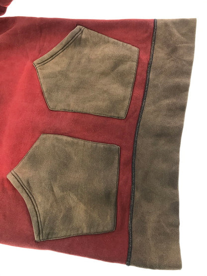 【現状渡し品】【メンズ】 STUDIO D'ARTISAN ステュディオ・ダ・ルチザン HOODIE RED 後付け フーディー パーカー 長袖 トップス 145-260906-rt-12-tagh サイズ：S カラー：レッド 万代Net店