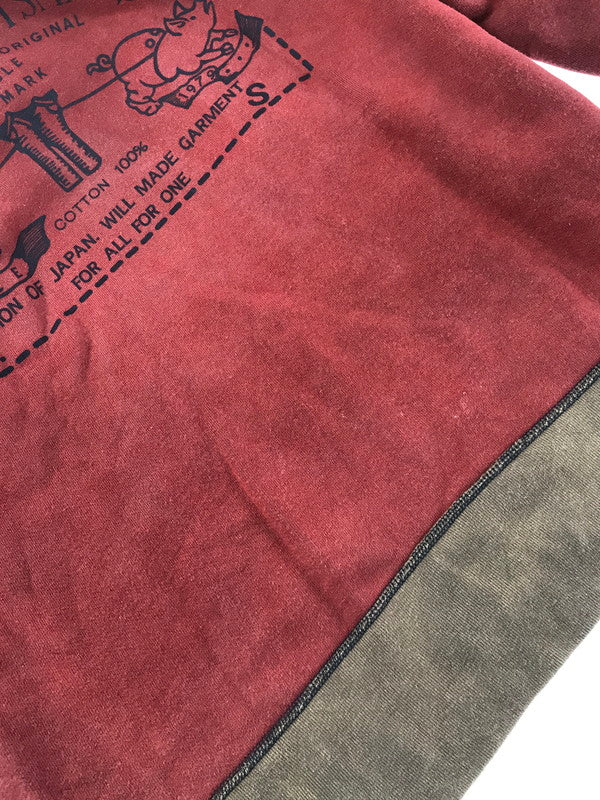 【現状渡し品】【メンズ】 STUDIO D'ARTISAN ステュディオ・ダ・ルチザン HOODIE RED 後付け フーディー パーカー 長袖 トップス 145-260906-rt-12-tagh サイズ：S カラー：レッド 万代Net店