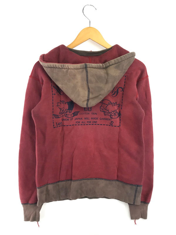 【現状渡し品】【メンズ】 STUDIO D'ARTISAN ステュディオ・ダ・ルチザン HOODIE RED 後付け フーディー パーカー 長袖 トップス 145-260906-rt-12-tagh サイズ：S カラー：レッド 万代Net店