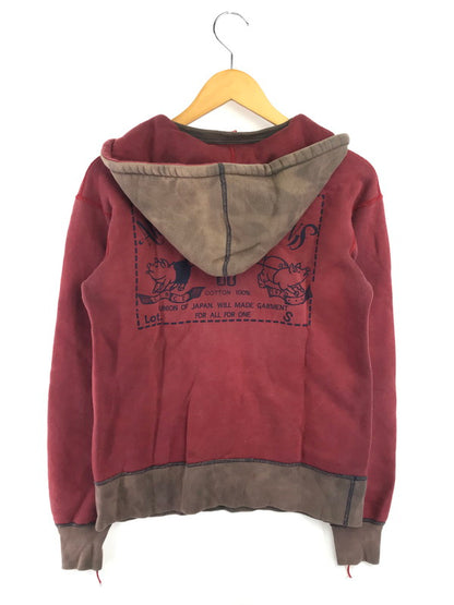 【現状渡し品】【メンズ】 STUDIO D'ARTISAN ステュディオ・ダ・ルチザン HOODIE RED 後付け フーディー パーカー 長袖 トップス 145-260906-rt-12-tagh サイズ：S カラー：レッド 万代Net店