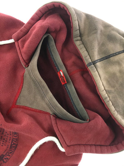 【現状渡し品】【メンズ】 STUDIO D'ARTISAN ステュディオ・ダ・ルチザン HOODIE RED 後付け フーディー パーカー 長袖 トップス 145-260906-rt-12-tagh サイズ：S カラー：レッド 万代Net店