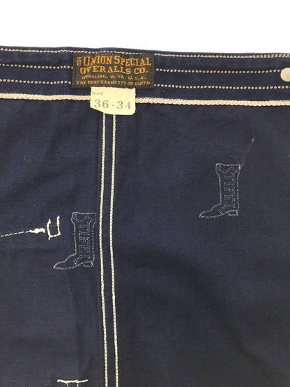 【中古品】【メンズ】 FREEWHEELERS UNION SPECIAL OVERALLS フリーホイラーズ BIB OVERALLS INDIGO STRIPE ビブ オーバーオール 156-260913-rt-09-tagh サイズ：36×34 カラー：インディゴ 万代Net店