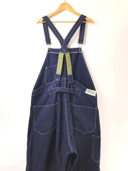 【中古品】【メンズ】 FREEWHEELERS UNION SPECIAL OVERALLS フリーホイラーズ BIB OVERALLS INDIGO STRIPE ビブ オーバーオール 156-260913-rt-09-tagh サイズ：36×34 カラー：インディゴ 万代Net店