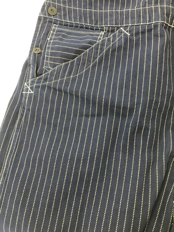 【中古品】【メンズ】 FREEWHEELERS UNION SPECIAL OVERALLS フリーホイラーズ BIB OVERALLS INDIGO STRIPE ビブ オーバーオール 156-260913-rt-09-tagh サイズ：36×34 カラー：インディゴ 万代Net店